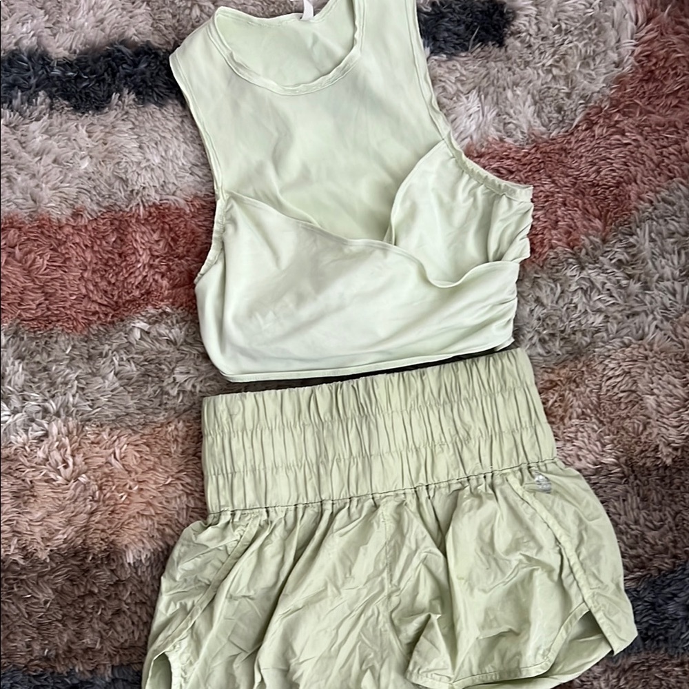 Free people bundle  Athletic Tank and Shorts